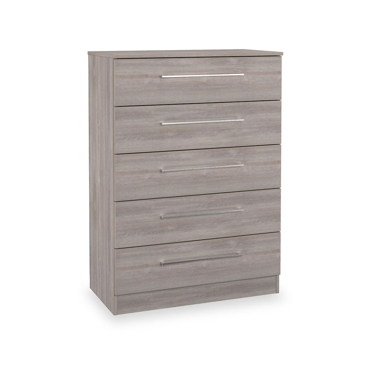 Ellington 5 Drawer Chest Grey Oak from Roseland Furniture