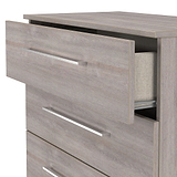 Ellington 5 Drawer Chest Grey Oak from Roseland Furniture