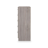 Ellington 5 Drawer Chest Grey Oak from Roseland Furniture