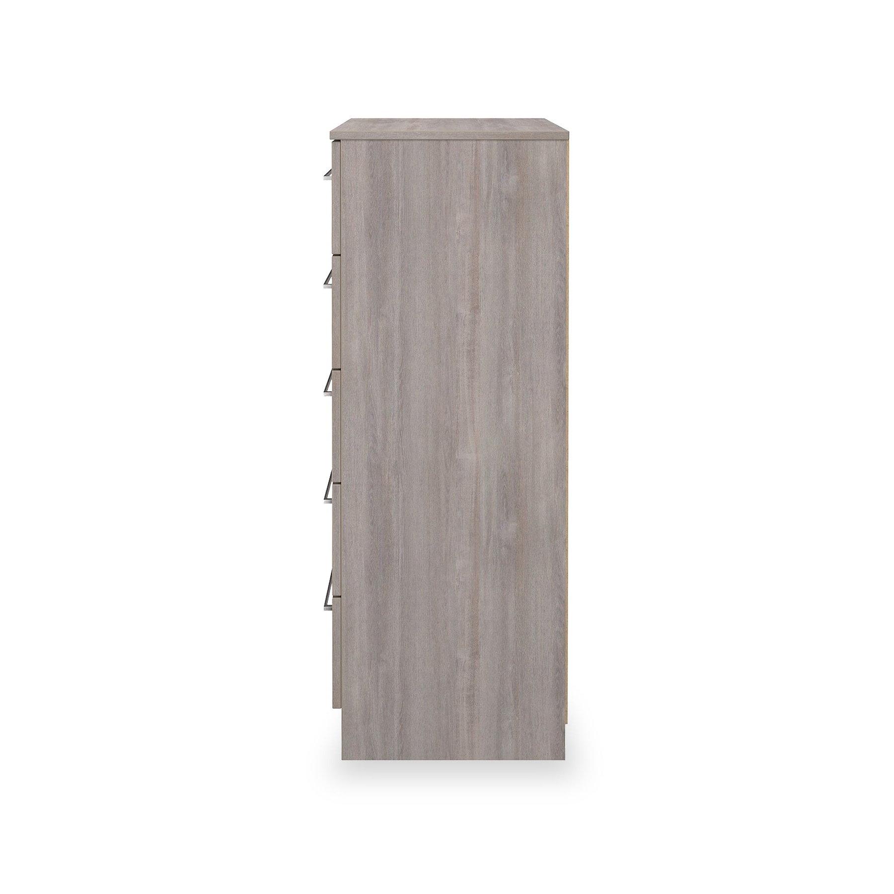 Ellington 5 Drawer Chest Grey Oak from Roseland Furniture