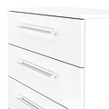 Ellington 5 Drawer Chest White from Roseland Furniture