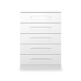 Ellington 5 Drawer Chest White from Roseland Furniture