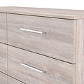 Ellington 6 Drawer Wide Chest Grey Oak from Roseland Furniture
