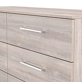 Ellington 6 Drawer Wide Chest Grey Oak from Roseland Furniture