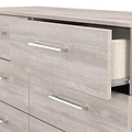 Ellington 6 Drawer Wide Chest Grey Oak from Roseland Furniture