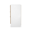Ellington 6 Drawer Wide Chest Slatted Effect White from Roseland Furniture