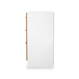 Ellington 6 Drawer Wide Chest Slatted Effect White from Roseland Furniture