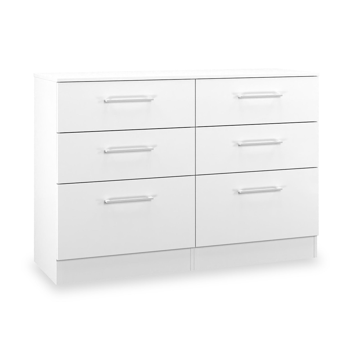 Ellington 6 Drawer Wide Chest White from Roseland Furniture