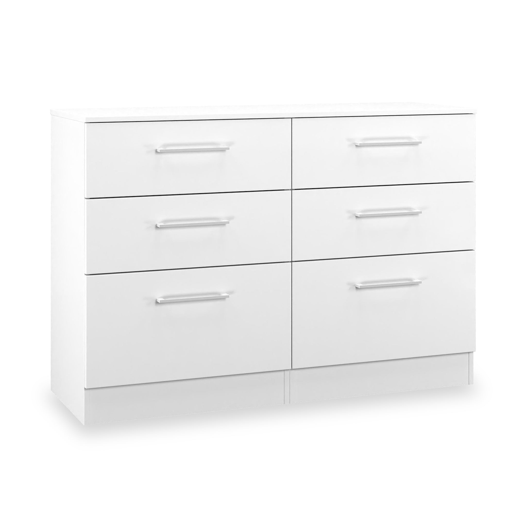 Ellington 6 Drawer Wide Chest White from Roseland Furniture