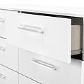Ellington 6 Drawer Wide Chest White from Roseland Furniture