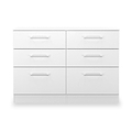 Ellington 6 Drawer Wide Chest White from Roseland Furniture