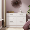 Ellington 6 Drawer Wide Chest White from Roseland Furniture
