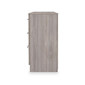 Ellington 6 Drawer Desk Grey Oak from Roseland Furniture