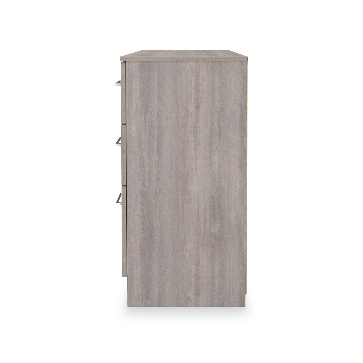 Ellington 6 Drawer Desk Grey Oak from Roseland Furniture