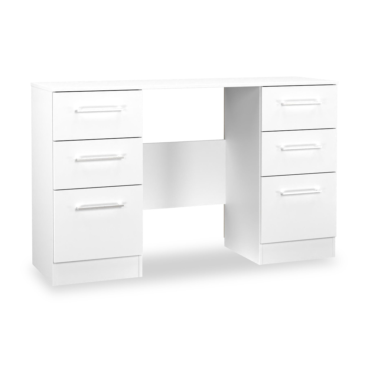 Ellington 6 Drawer Desk White from Roseland Furniture