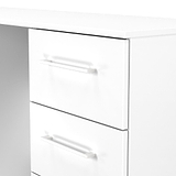 Ellington 6 Drawer Desk White from Roseland Furniture