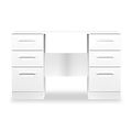 Ellington 6 Drawer Desk White from Roseland Furniture