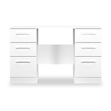 Ellington 6 Drawer Desk White from Roseland Furniture