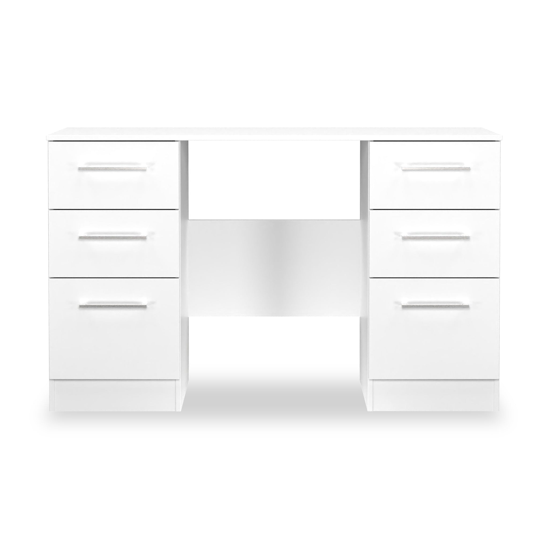 Ellington 6 Drawer Desk White from Roseland Furniture