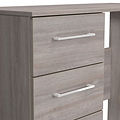 Ellington 3 Drawer Dressing Table Grey Oak from Roseland Furniture