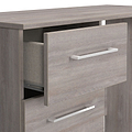 Ellington 3 Drawer Dressing Table Grey Oak from Roseland Furniture