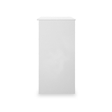 Ellington 3 Drawer Dressing Table Slatted Effect White from Roseland Furniture