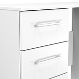 Ellington 3 Drawer Dressing Table White from Roseland Furniture