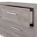 Ellington 4 Drawer Low Storage Unit Grey Oak from Roseland Furniture