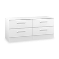 Ellington 4 Drawer Low Storage Unit White from Roseland Furniture