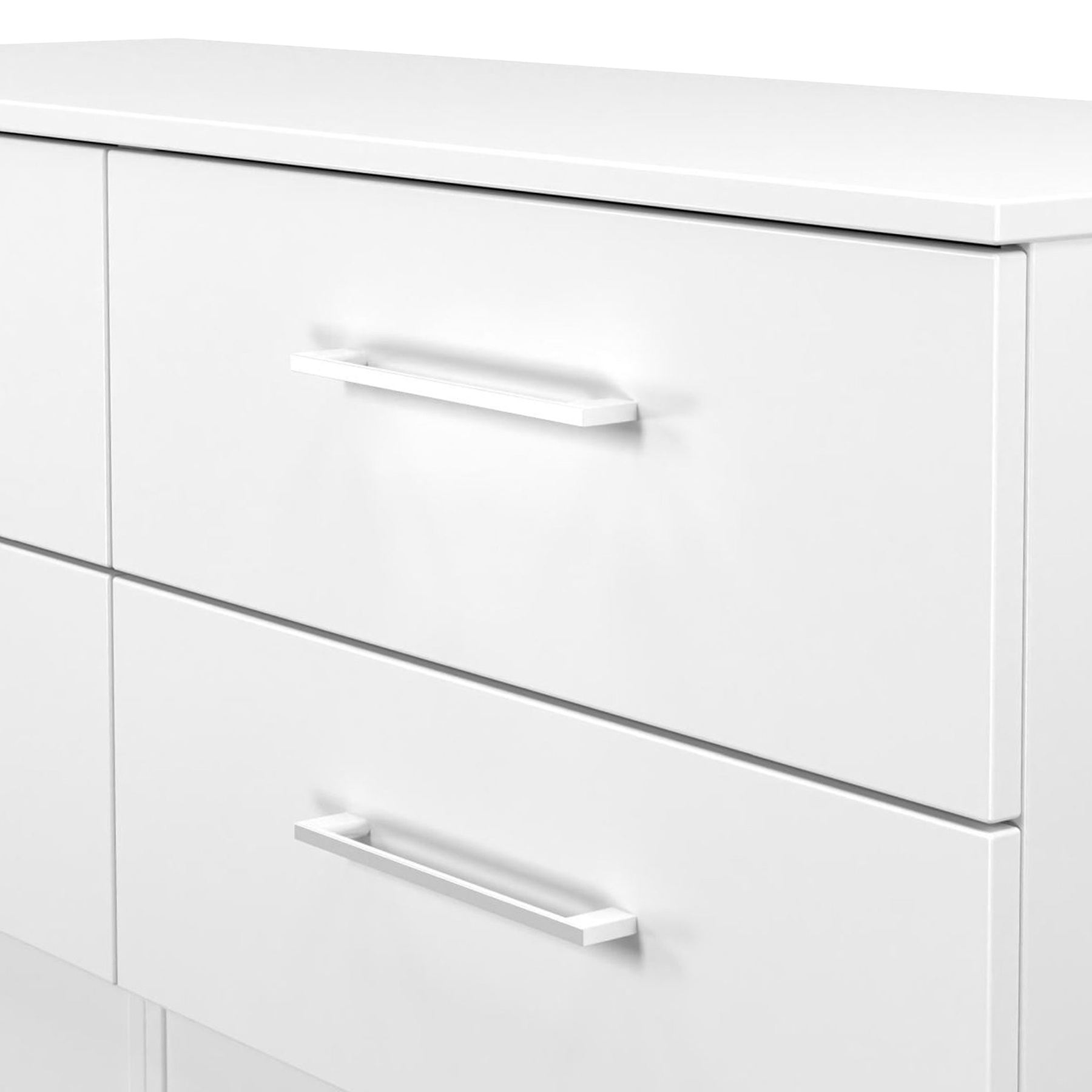 Ellington 4 Drawer Low Storage Unit White from Roseland Furniture