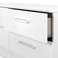Ellington 4 Drawer Low Storage Unit White from Roseland Furniture