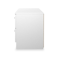 Ellington 4 Drawer Low Storage Unit White from Roseland Furniture