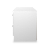 Ellington 4 Drawer Low Storage Unit White from Roseland Furniture