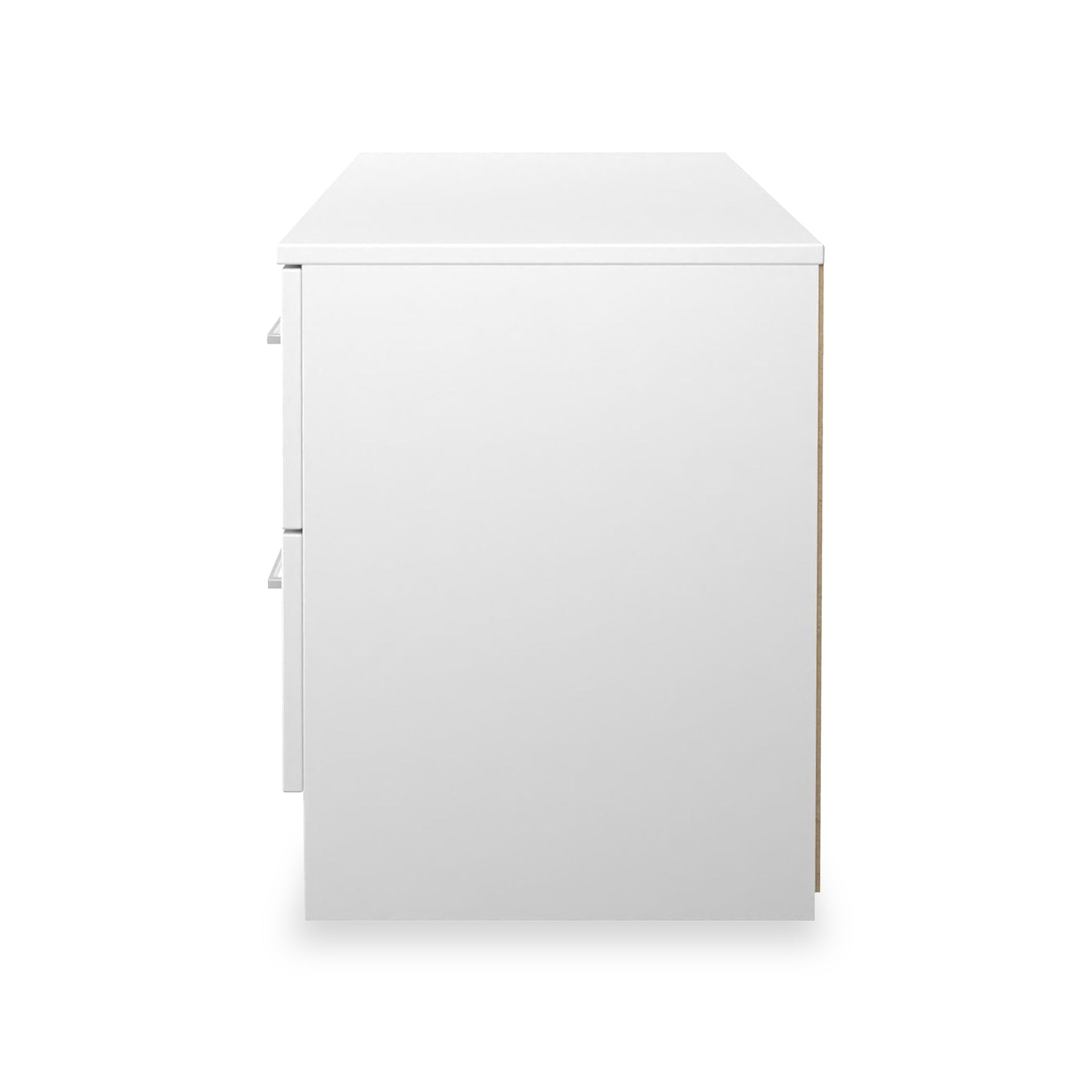 Ellington 4 Drawer Low Storage Unit White from Roseland Furniture