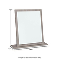 Ellington MIrror Grey Oak from Roseland Furniture