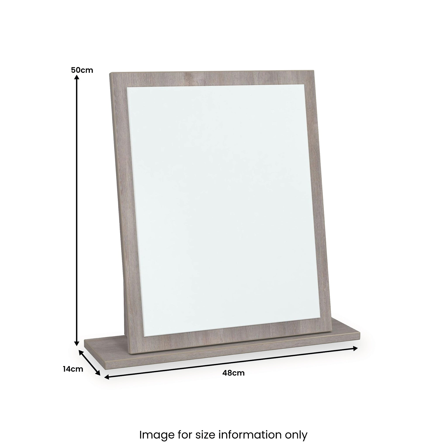 Ellington MIrror Grey Oak from Roseland Furniture