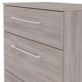 Ellington 3 Drawer Deep Chest Grey Oak from Roseland Furniture
