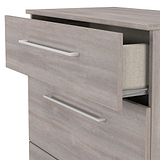 Ellington 3 Drawer Deep Chest Grey Oak from Roseland Furniture
