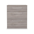 Ellington 3 Drawer Deep Chest Grey Oak from Roseland Furniture