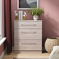Ellington 3 Drawer Deep Chest Grey Oak from Roseland Furniture
