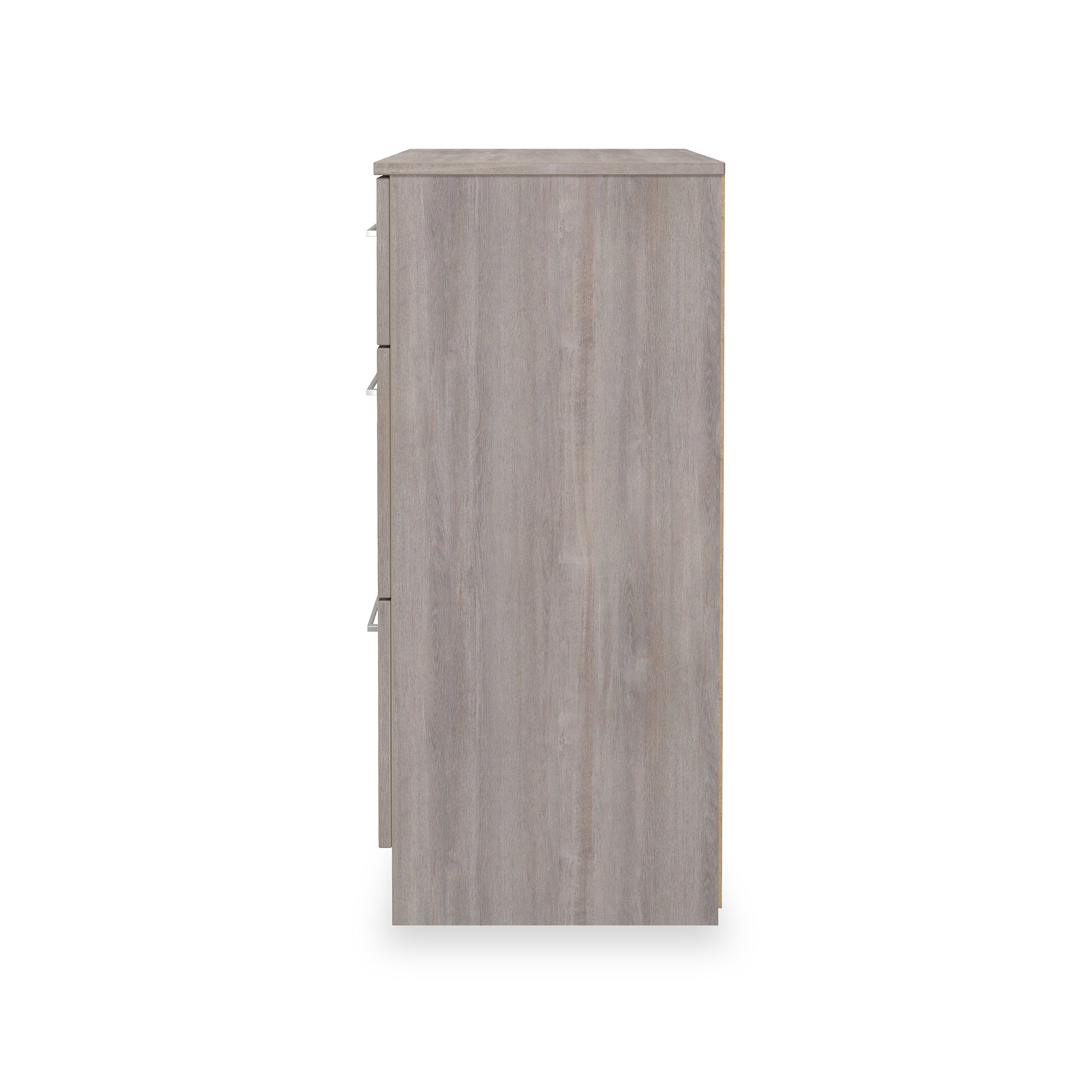 Ellington 3 Drawer Deep Chest Grey Oak from Roseland Furniture