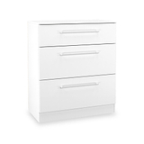 Ellington 3 Drawer Deep Chest White from Roseland Furniture