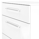 Ellington 3 Drawer Deep Chest White from Roseland Furniture