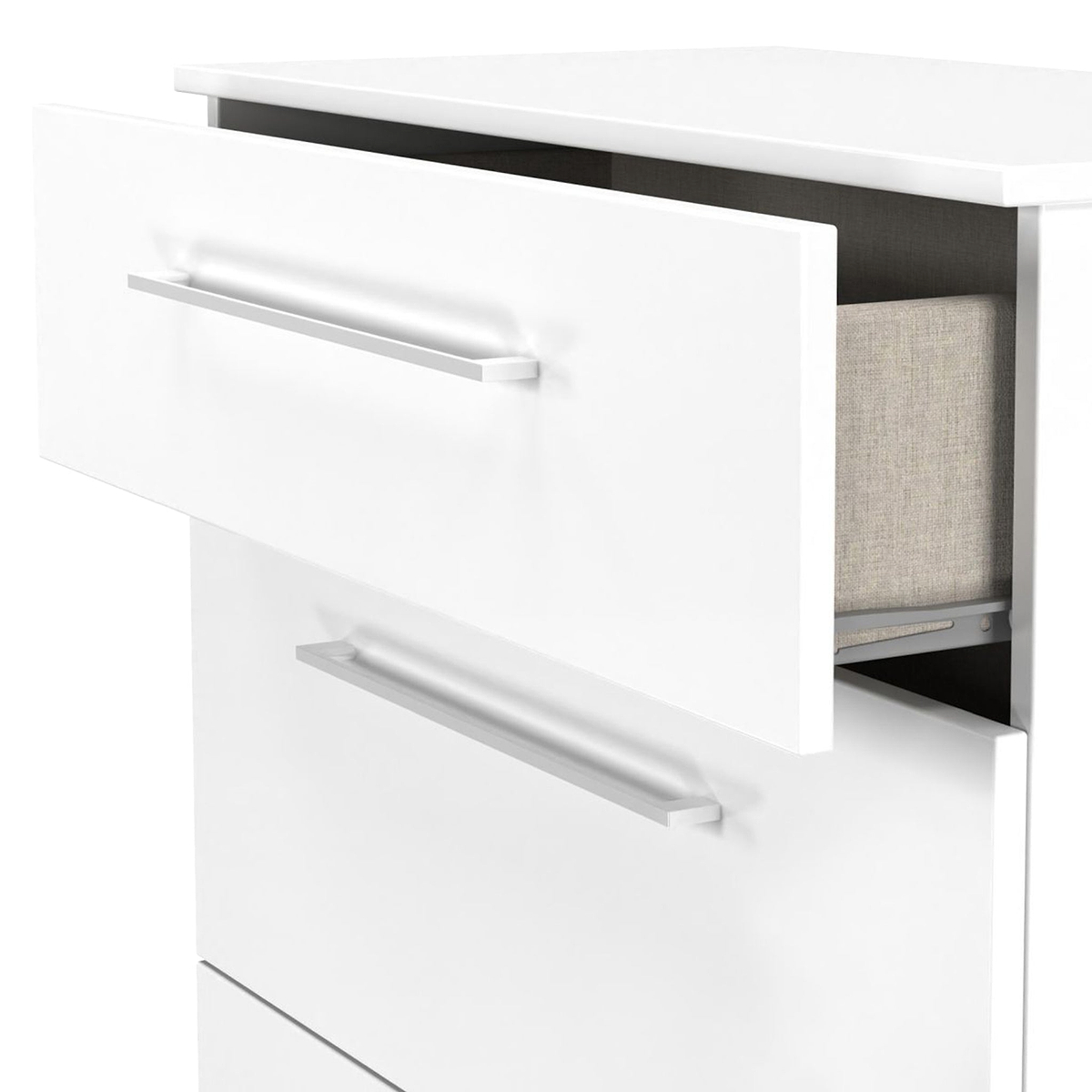 Ellington 3 Drawer Deep Chest White from Roseland Furniture