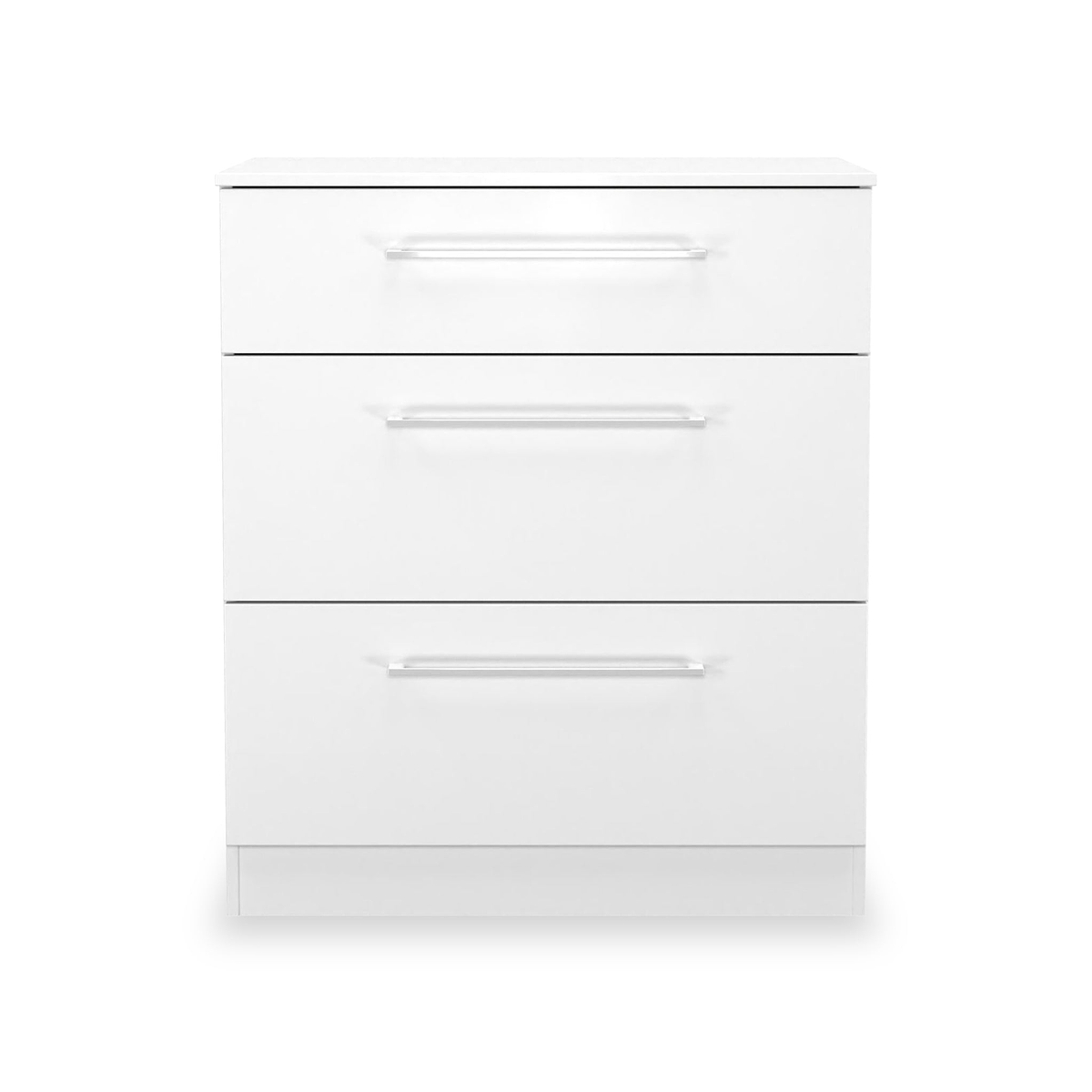 Ellington 3 Drawer Deep Chest White from Roseland Furniture
