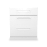 Ellington 3 Drawer Deep Chest White from Roseland Furniture