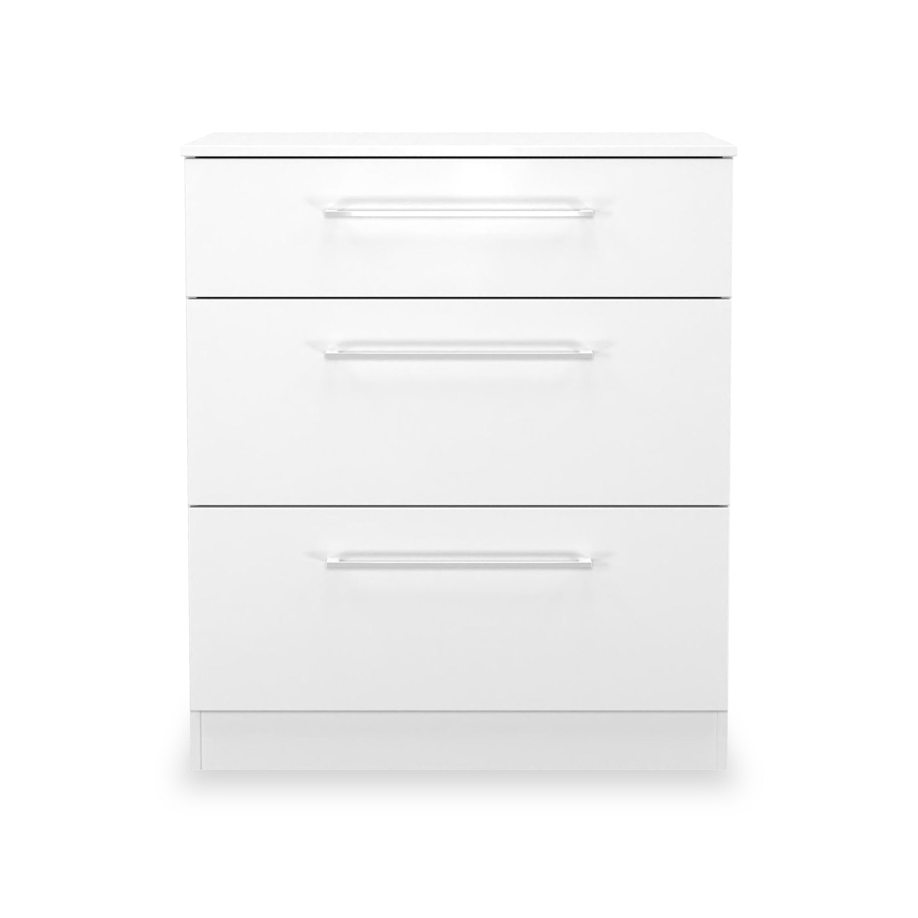 Ellington 3 Drawer Deep Chest White from Roseland Furniture