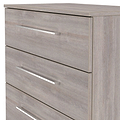 Ellington 4 Drawer Deep Chest Grey Oak from Roseland Furniture