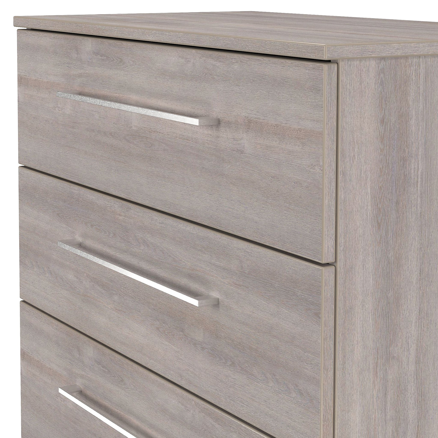 Ellington 4 Drawer Deep Chest Grey Oak from Roseland Furniture