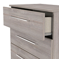 Ellington 4 Drawer Deep Chest Grey Oak from Roseland Furniture
